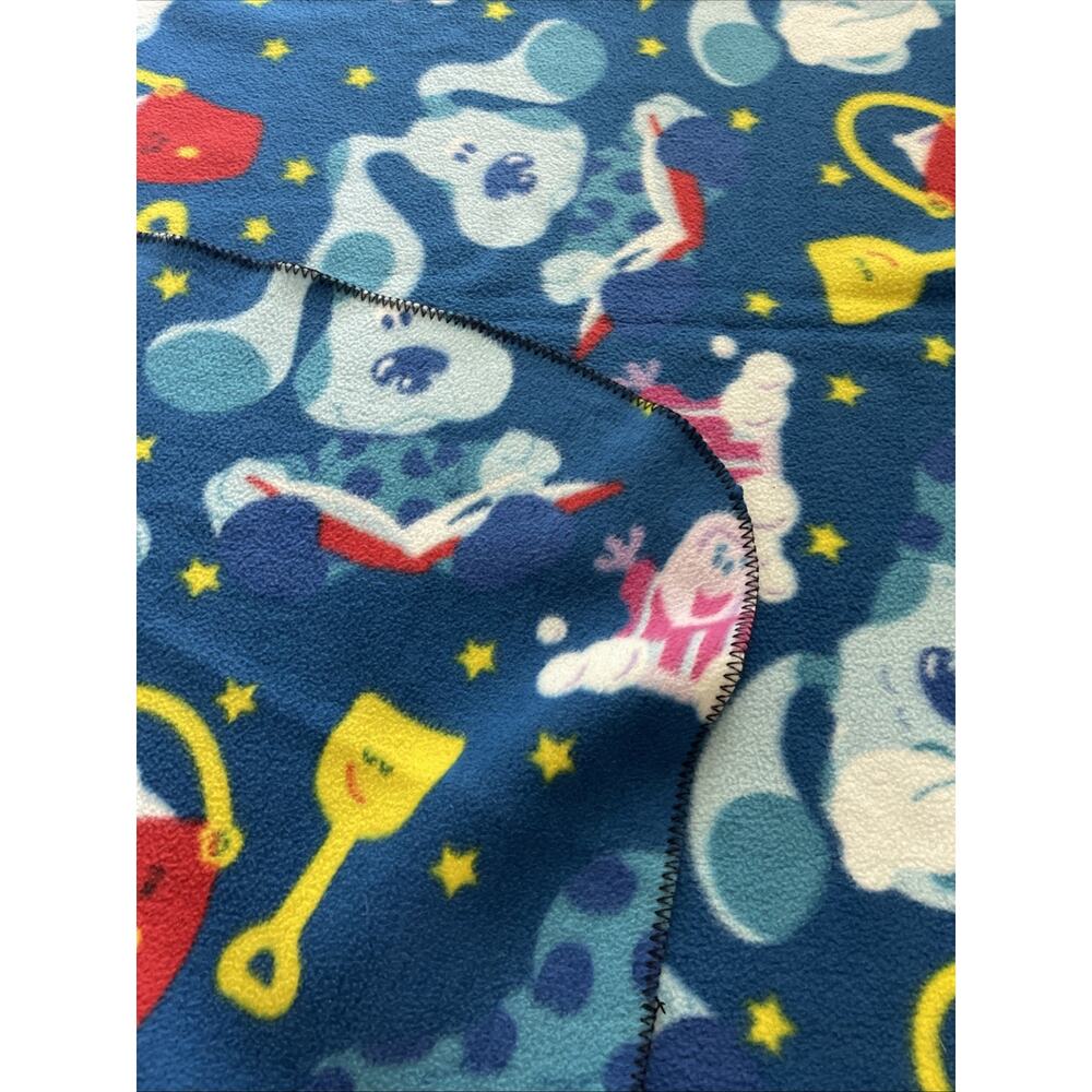 Vintage Blue's Clues Fleece Throw Blanket 58” x 45" Sleepy Time 2001 Viacom - Picture 5 of 5
